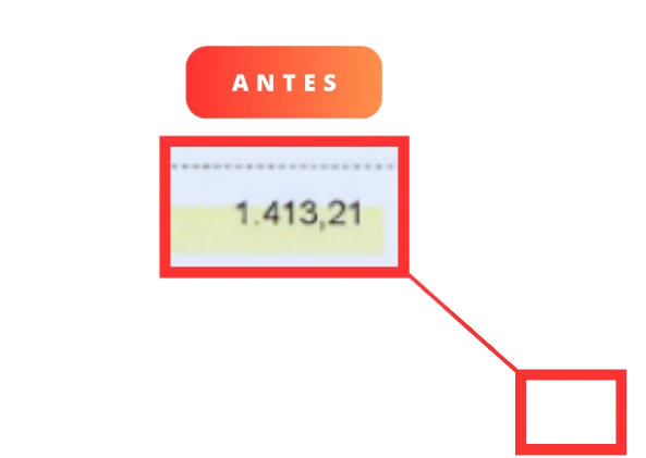 zoom no valor da conta de luz antes de instalar sistema solar